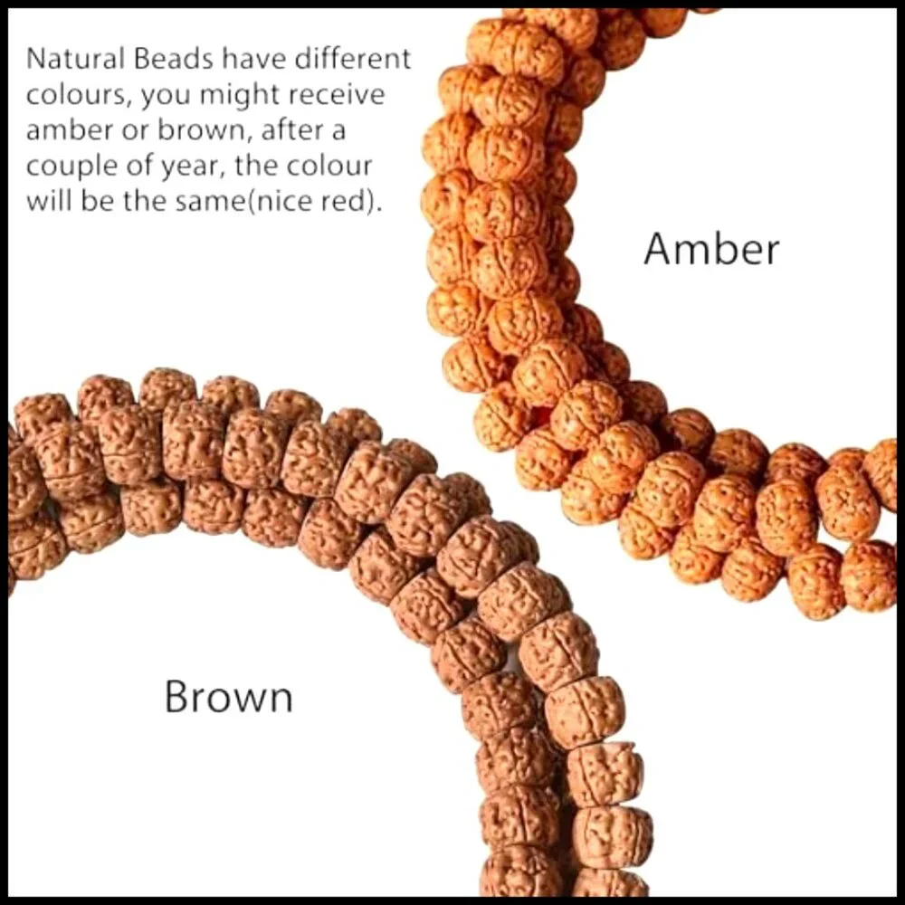 Rudraksha Prayer Beads Necklace Bracelet Meditation Yoga Spiritual Unisex